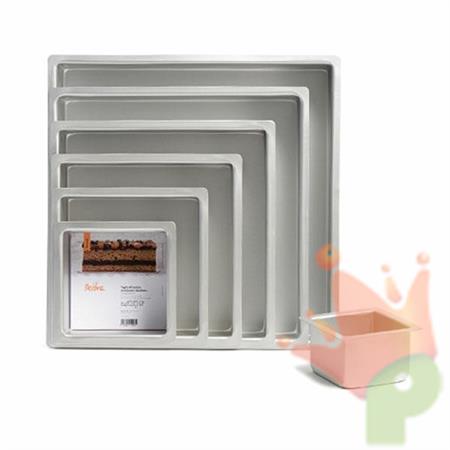 TEGLIA PROFESSIONALE ANODIZZATA QUADRATA 20X20X10H