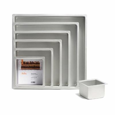 TEGLIA PROFESSIONALE ANODIZZATA QUADRATA 20X20X10H