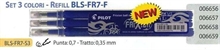 Ricariche Refil Pilot Frixion 0,7 Blu 3pz