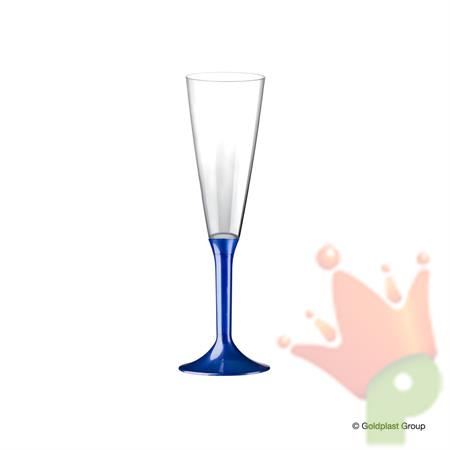 BASI PER FLUTE/CALICE/COPPE BLU PERLE' TRASPARENTE 20PZ