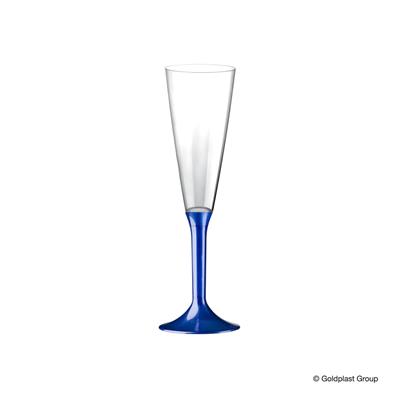 BASI PER FLUTE/CALICE/COPPE BLU PERLE' TRASPARENTE 20PZ
