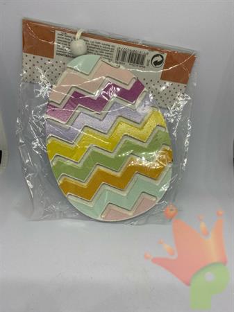DECORAZIONE PENDENTE IN LEGNO MULTICOLOR 3 SOGGETTI