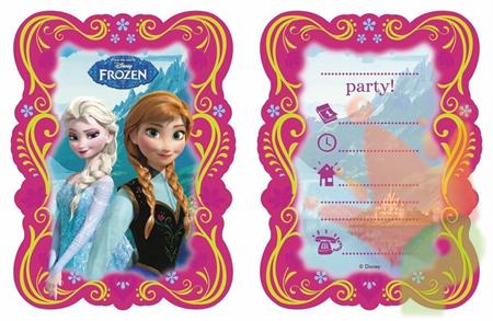 INVITI FROZEN CON BUSTA 6PZ
