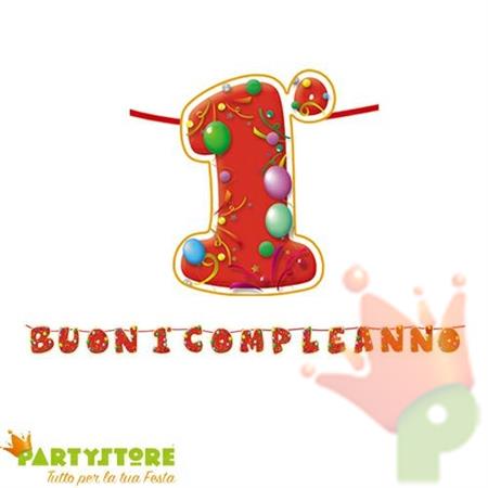 Kit Scritta Maxi Buon Primo Compleanno 6mt