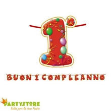 Kit Scritta Maxi Buon Primo Compleanno 6mt
