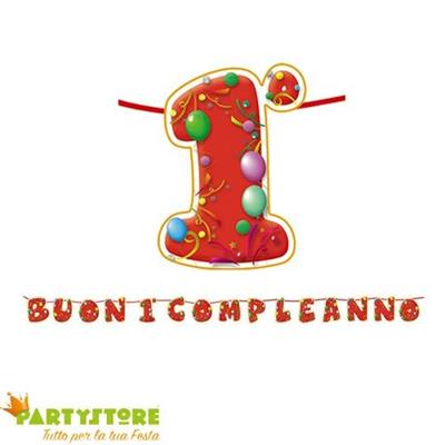Kit Scritta Maxi Buon Primo Compleanno 6mt
