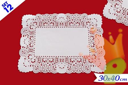 Set 12pz Centrini per Dolci 30x40cm