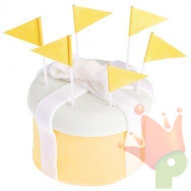 Party Picks Giallo Sole h,10 25pz