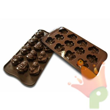 CHOCO ANGELS STAMPO IN SILICONE 35X30H 16MM MARRONE