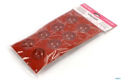 SEMISFERA STAMPO IN SILICONE 50H 25MM TERRACOTTA