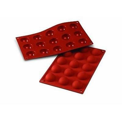 STAMPO IN SILICONE SEMISFERA D.40 H.20MM TERRACOTTA