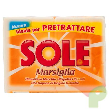 SAPONE SOLE MARSIGLIA BUCATO A MANO 2PZ