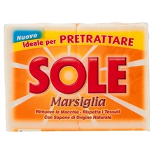 SAPONE SOLE MARSIGLIA BUCATO A MANO 2PZ