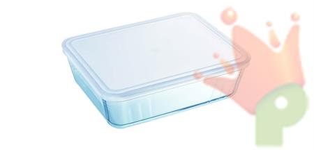 CONTENITORE RETTANGOLARE CON COPERCHIO 22x17cm 0,8LT PYREX