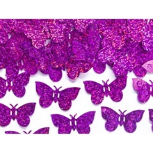 CONFETTI BUTTERFLY METALLIC PINK 15GR