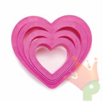 SET 4 TAGLIAPASTA CUORE 4-5-6-8- H2,2CM