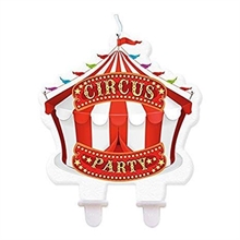 CANDELINA SAGOMATA 8X8CM CIRCUS PARTY