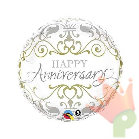 PALLONCINO MYLAR 18INCH ANNIVERSARY CLASSIC #
