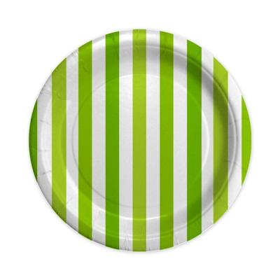 PIATTI 24CM STRIPES VERDE MELA 8PZ