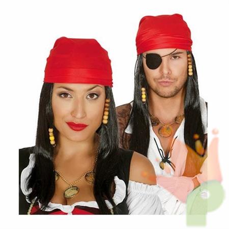 PARRUCCA CON BANDANA PIRATA