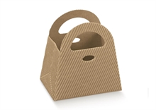 SCATOLINA BORSA 80X60X90 MM ONDA AVANA 10PZ