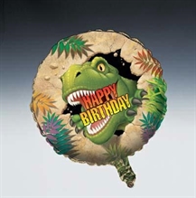 PALLONCINO MYLAR 18INCH 45CM DINO BLAST DINOSAURI