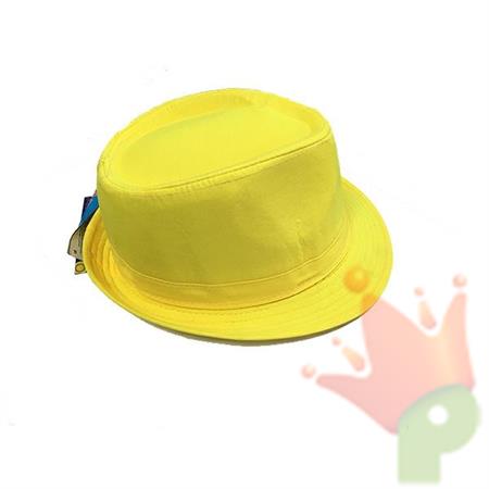 CAPPELLO BORSALINO GIALLO FLUO