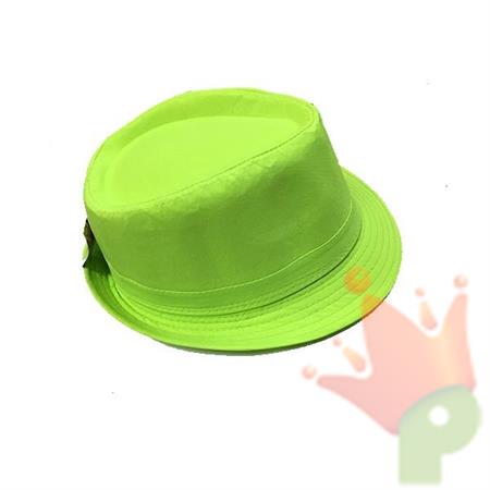 CAPPELLO BORSALINO VERDE FLUO