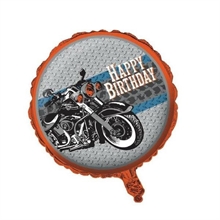 PALLONCINO MYLAR 18INCH CYCLE SHOP HAPPY BIRTHDAY MOTO #