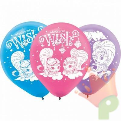 PALLONCINI 9inch SHIMMER & SHINE 6 PZ