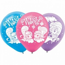 PALLONCINI 9inch SHIMMER & SHINE 6 PZ