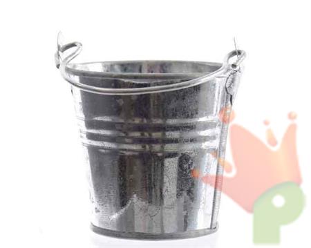 SECCHIO IN ZINCO CON MANICO 12X6X6,5