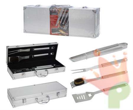 VALIGETTA UTENSILI BBQ 4PZ.
