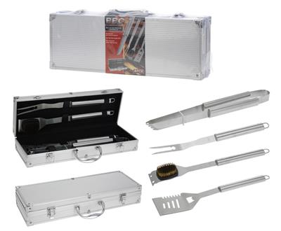 VALIGETTA UTENSILI BBQ 4PZ.