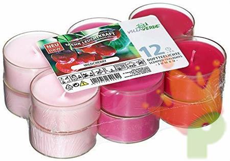 TEALIGHTS JUMBO 8H PROFUMAZIONE AMARENA 12 PZ
