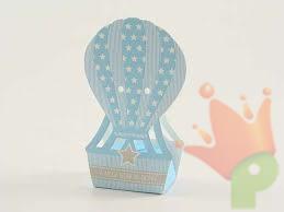 SCATOLA MONGOLFIERA 60X40X145 MM STAR AZZURRO 10PZ
