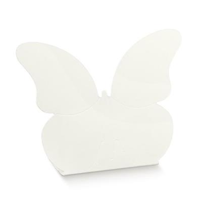 SCATOLA BORSA 60X40X90 MM FARFALLA BIANCA 10PZ