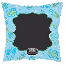 PALLONCINO MYLAR 17INCH BABY BLUE CHALKBOARD #