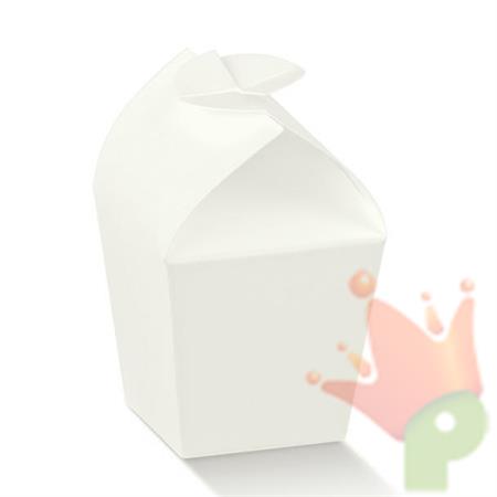SCATOLINA CON CHIUSURA 33X33X65 MM BIANCO 10PZ