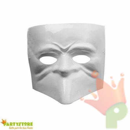 MASCHERA BAUTTA BIANCA VENEZIANA