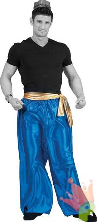 COSTUME PANTALONE SULTANO ORO/BLU TG. UNICA
