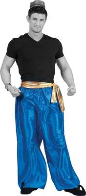 COSTUME PANTALONE SULTANO ORO/BLU TG. UNICA