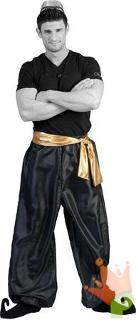 COSTUME PANTALONE SULTANO ORO/NERO TG. UNICA