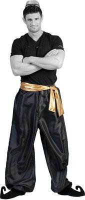 COSTUME PANTALONE SULTANO ORO/NERO TG. UNICA