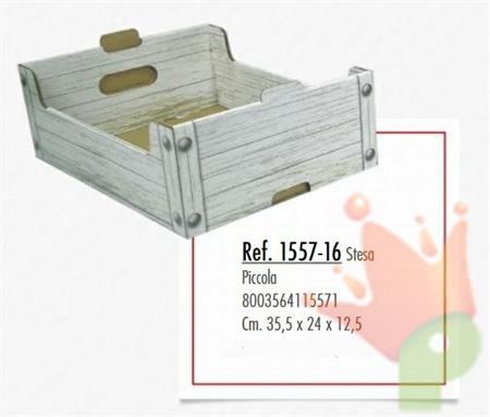 CASSETTA MEDIA LEGNO BIANCA 35,5X24X12,5 CM