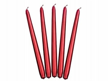 CANDELE ROSSO METAL 29CM 10PZ
