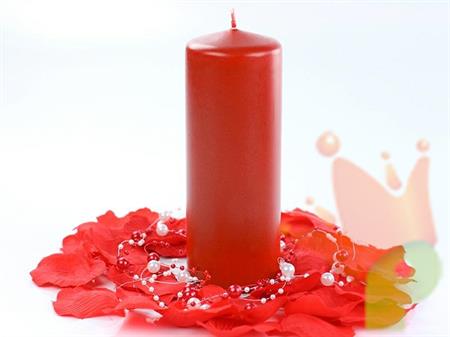 CANDELA MOCCOLO ROSSO 15X6CM