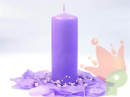 CANDELA LILLA 15X6CM