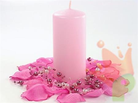 CANDELA ROSA 12X6CM