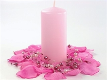CANDELA ROSA 12X6CM